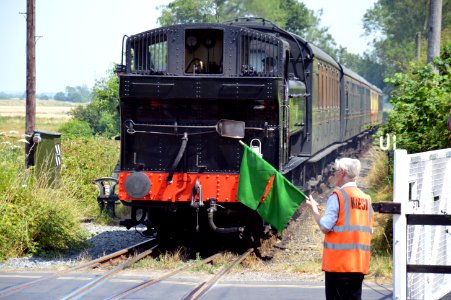 GWR 1600 No. 1638 arrives at Bodiam station