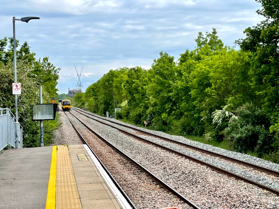 GWR 165 121 leaves South Greenford