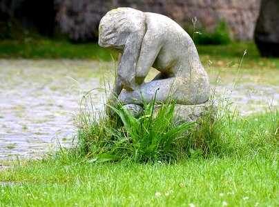 Stone art rock carving