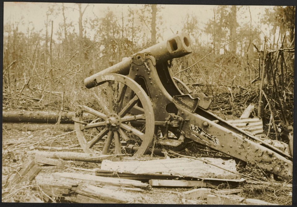 Gun captured in Mametz wood, Bestanddeelnr 158-2725