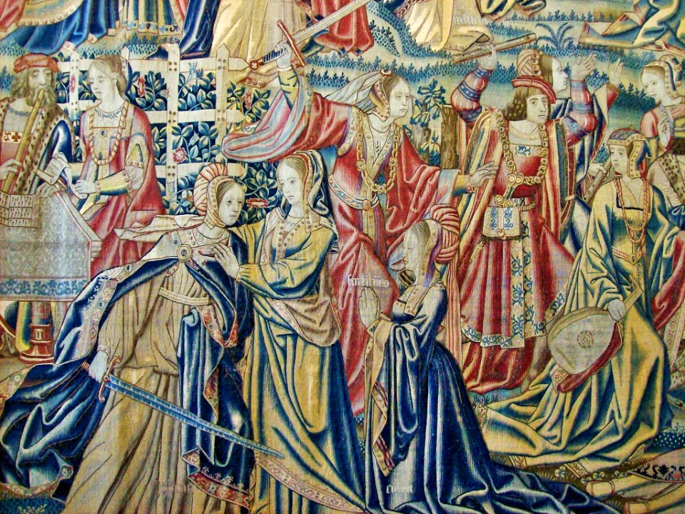 Hampton Court tapestry detail 1
