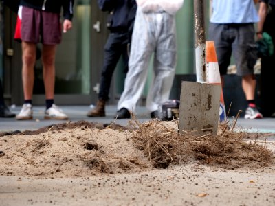 Hambach Forest solidarity protest in front of RWE office in Berlin at 17th of September 2018 01