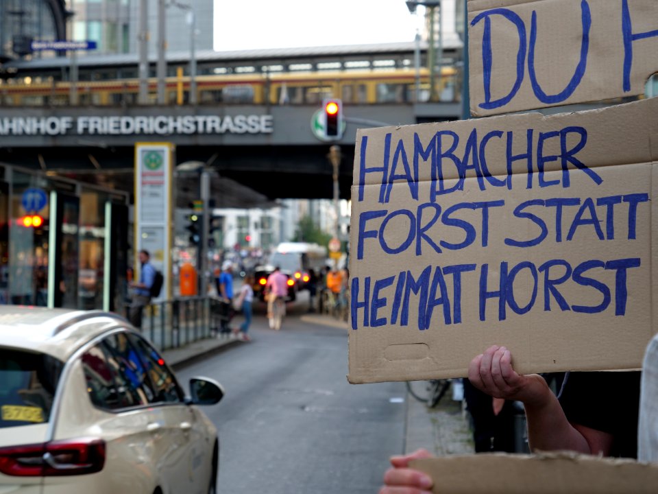 Hambach Forest solidarity protest in front of RWE office in Berlin at 17th of September 2018 14