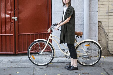 Fashion model bike cyle photo