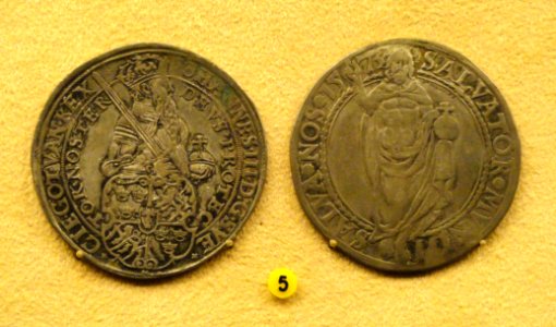 Hammered coin, Sweden, 1573 - National Museum of Finland - DSC04141