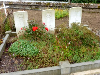 Hames-Boucres (Pas-de-Calais) cimetière, tombes de guerre de la CWGC