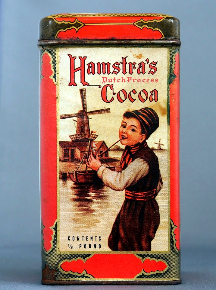 Hamstras Dutch Process Cocoa 0,5 pound blikje, foto 3