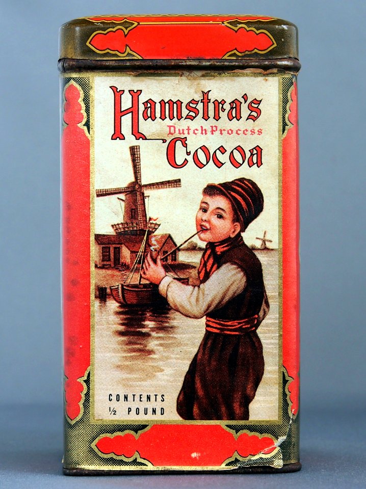 Hamstras Dutch Process Cocoa 0,5 pound blikje, foto 1