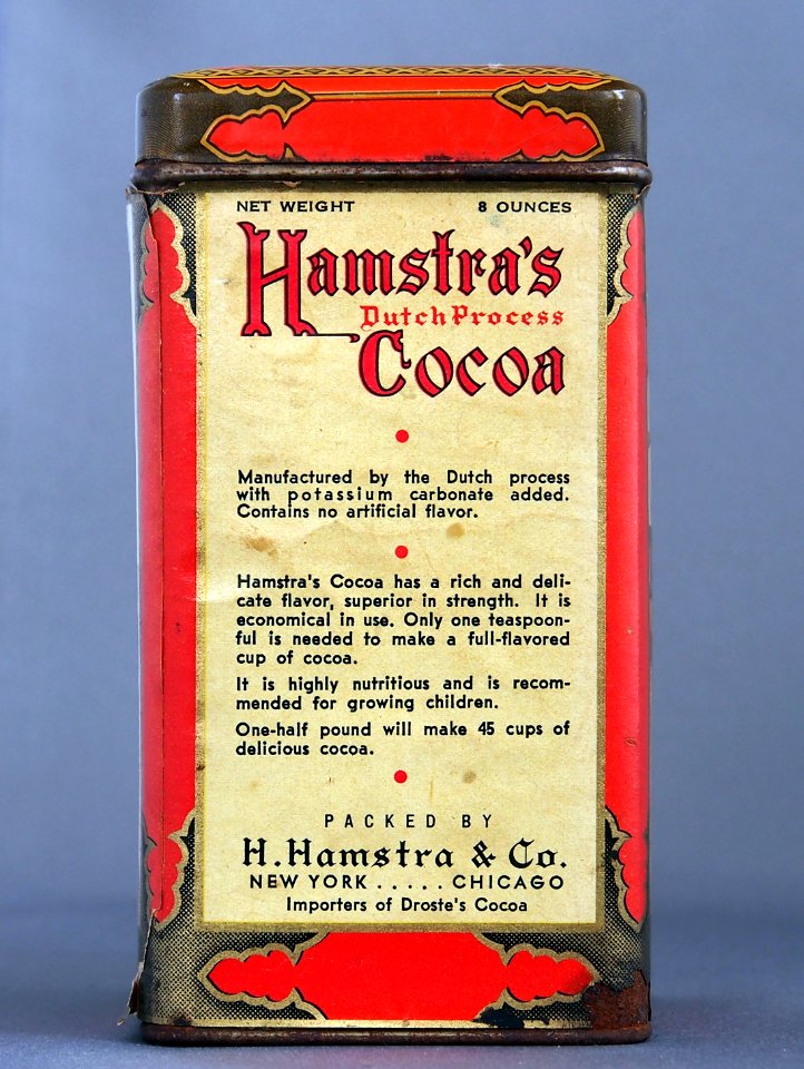 Hamstras Dutch Process Cocoa 0,5 pound blikje, foto 2