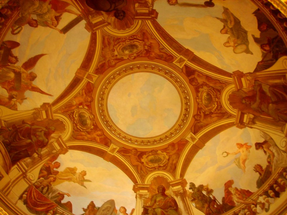 Hamburg Rathaus Innen Turmsaal Decke 1