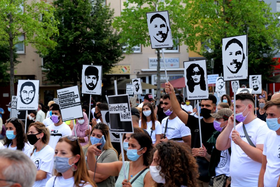 Hanau attack memorial protest Hanau 2020-08-22 59
