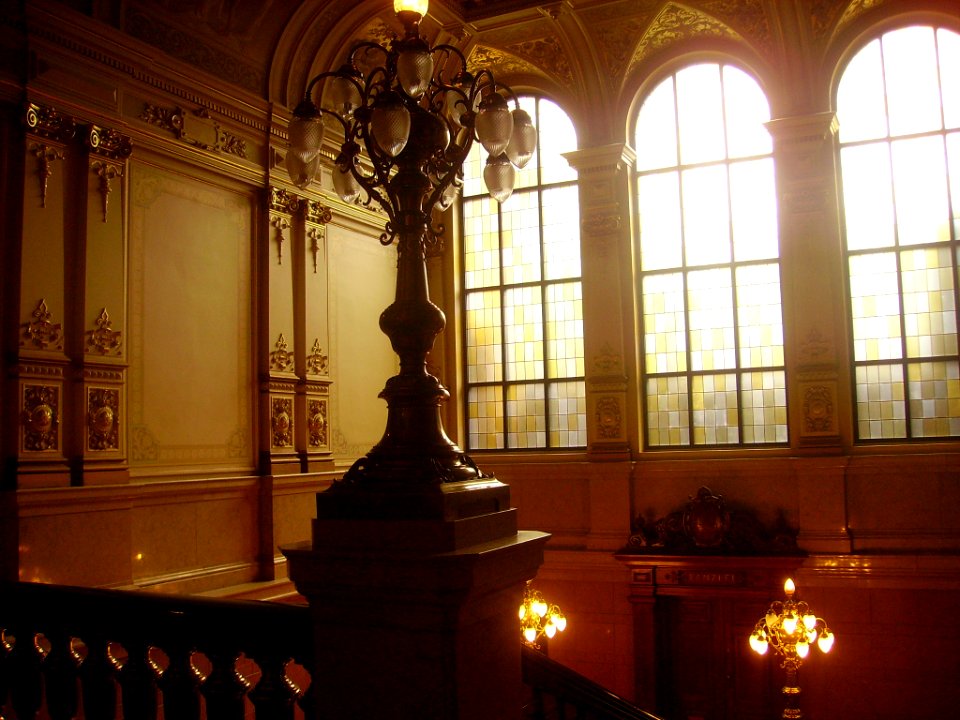 Hamburg Rathaus Innen Treppenhaus 1