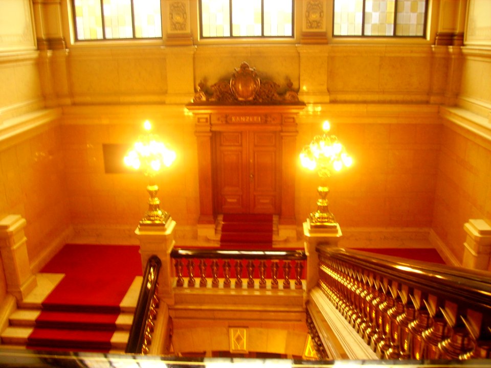 Hamburg Rathaus Innen Treppenhaus 2