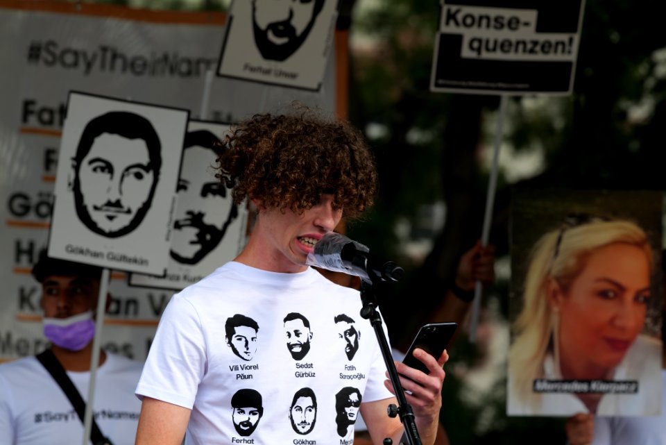 Hanau attack memorial protest Hanau 2020-08-22 stage 107