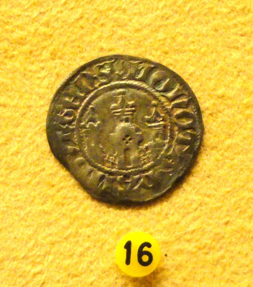 Hamburg witten, from Masku coin hoard (c. 1400) - National Museum of Finland - DSC04148