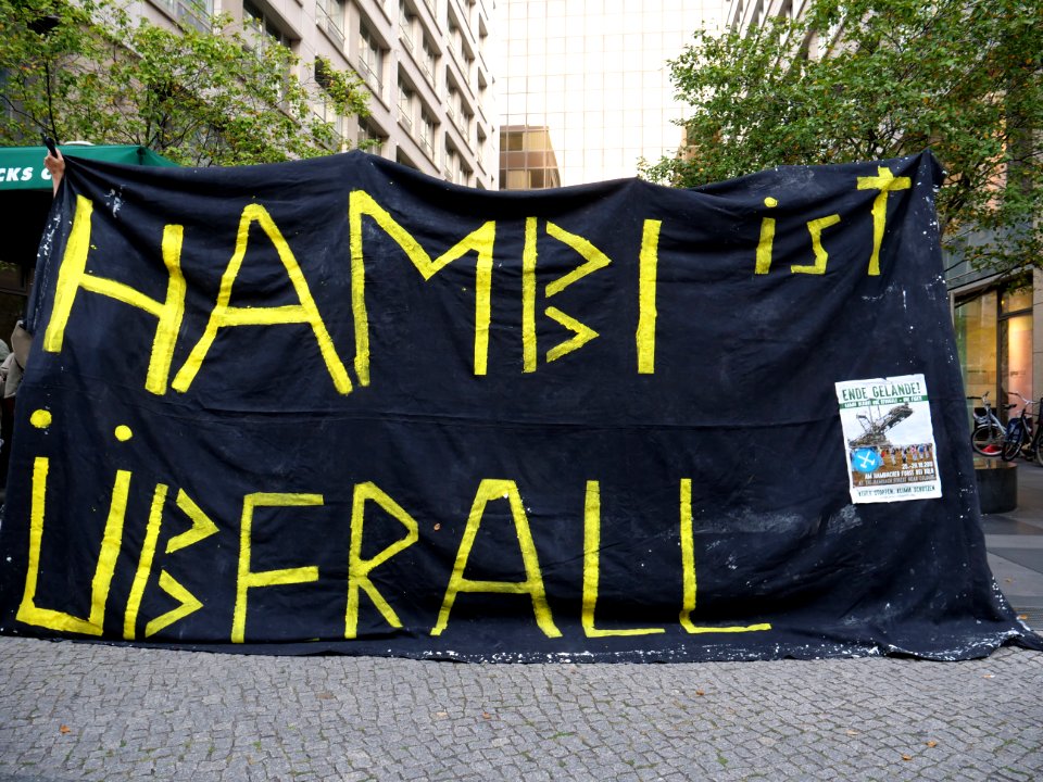 Hambach Forest solidarity protest in front of RWE office in Berlin at 17th of September 2018 11