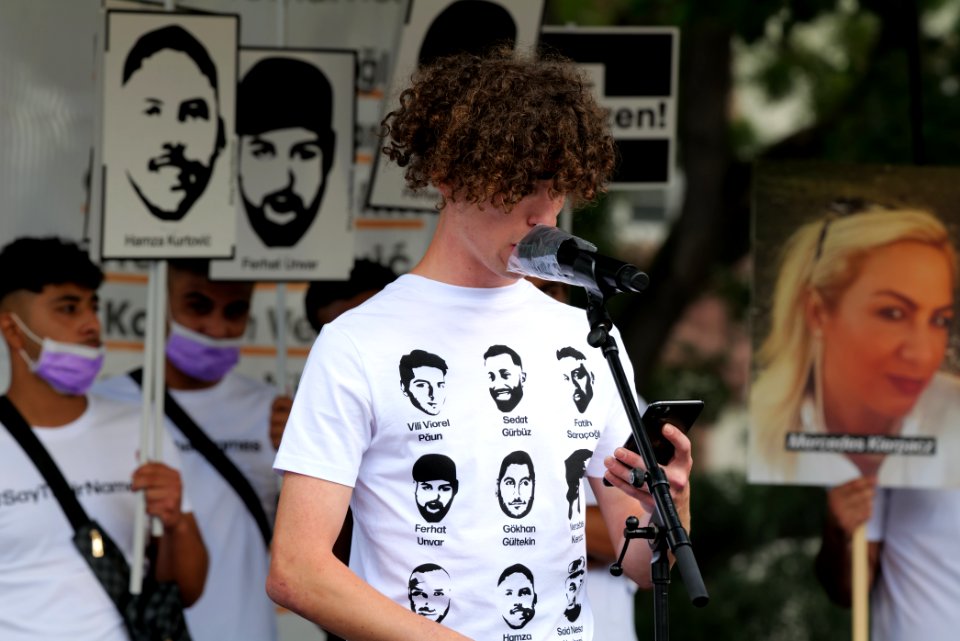 Hanau attack memorial protest Hanau 2020-08-22 stage 105