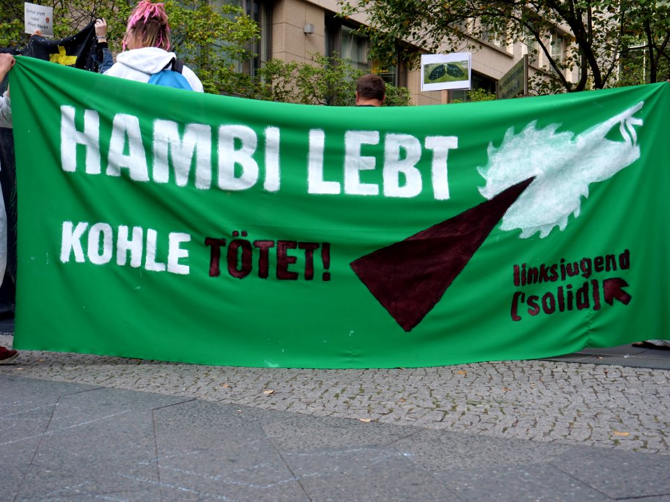 Hambach Forest solidarity protest in front of RWE office in Berlin at 17th of September 2018 16