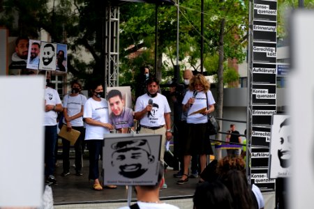 Hanau attack memorial protest Hanau 2020-08-22 stage 13