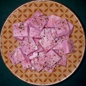 Ham, served cold with black pepper - Massachusetts