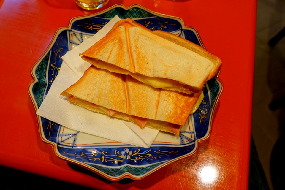 Ham and cheese sandwich - Kanazawa, Japan - DSC00123