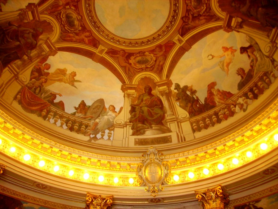 Hamburg Rathaus Innen Turmsaal Decke 2