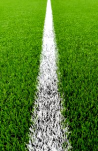 Half-way line of the Brastad arena soccer field