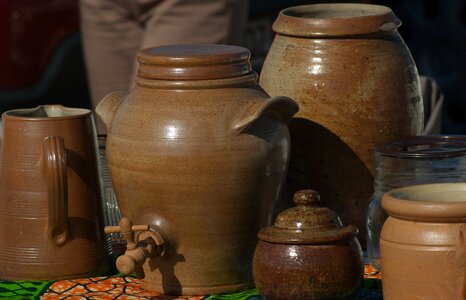 Terracotta jars pots