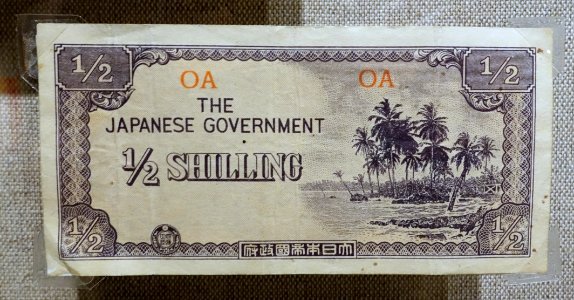Half Shilling, Oceanian Pound, Japanese government issued - Spurlock Museum, UIUC - DSC06087