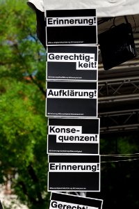Hanau attack memorial protest Hanau 2020-08-22 39