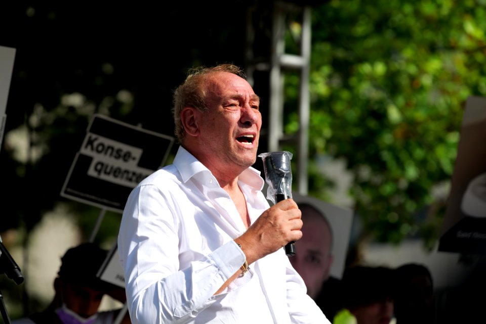 Hanau attack memorial protest Hanau 2020-08-22 stage 125