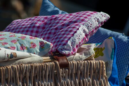 Pillows bedding basket