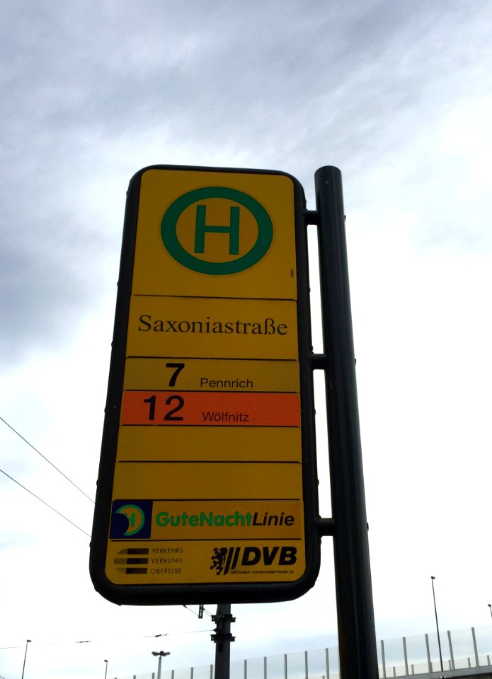 Haltestelle Saxoniastraße Dresden