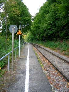 Haltestelle Wasserzell-Eichstätt -vom Westende