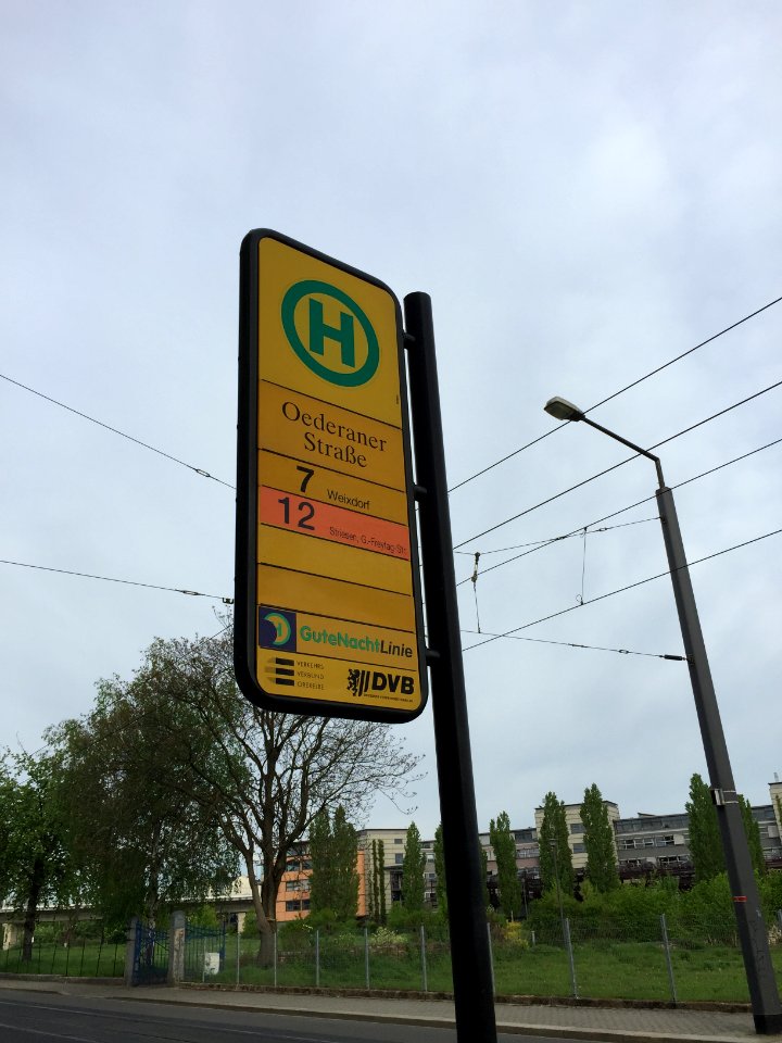 Haltestelle Oederaner Straße Dresden