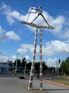 Halle, Seiltanzender Harlekin Reichenbach 02