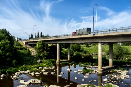 Halinen bridge over Aura river