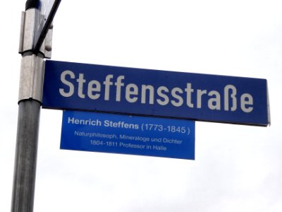 HAL-Steffensstraße Street sign