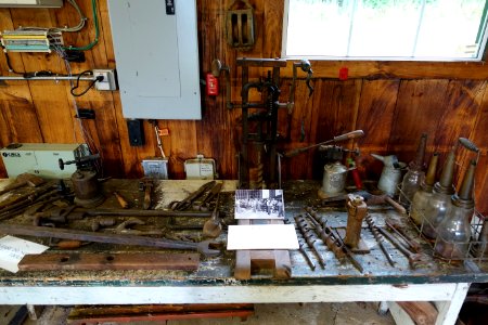 Hand tools - Northeast States Civilian Conservation Corps Museum - Shenipsit State Forest - Stafford Springs, Connecticut - DSC04276