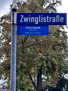 Halle Zwinglistraße Schild photo