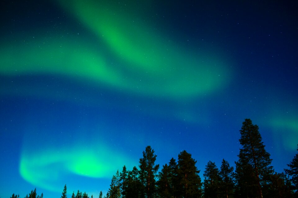 Aurora inari finnish lapland
