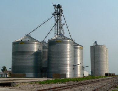 Hallam, Nebraska grain elevator photo