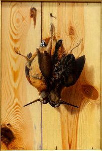 Hanging Woodcock by George Cope, 1897, oil on canvas - Fogg Art Museum, Harvard University - DSC01971