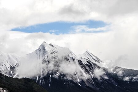 Snow pack glacier jasper