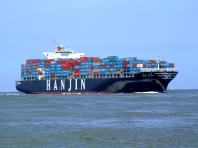 Hanjin Tianjin p3 approaching Port of Rotterdam, Holland 08-Jul-2007