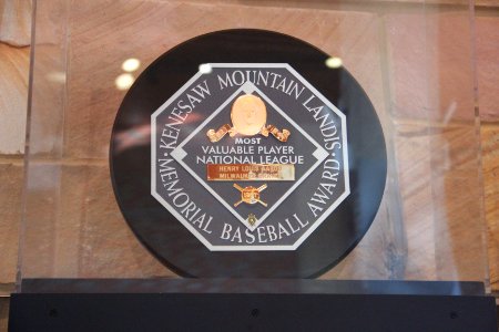 Hank Aaron's MVP award, May 2017
