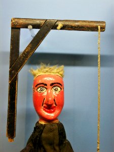 Hangman puppet, Hastings Museum