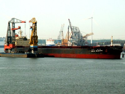 Hanjin Melbourne - IMO 8517982 p2-1, Port of Rotterdam, Holland 25-Jun-2006