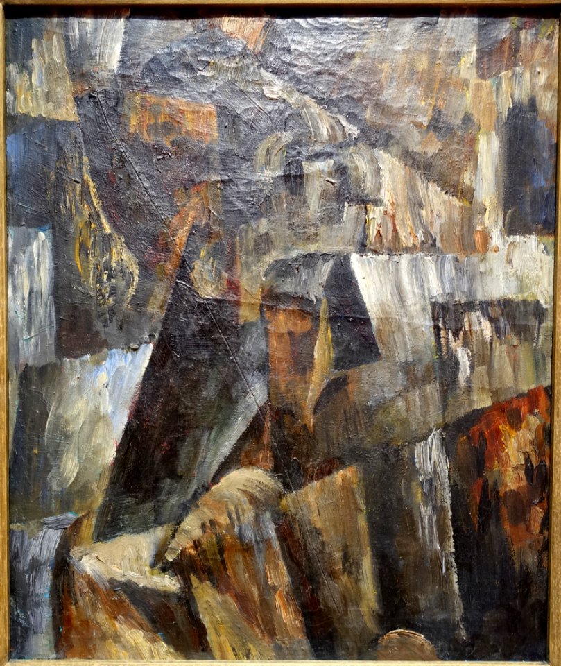 Hannah Hoch by Raoul Hausmann, 1915, oil on canvas - Germanisches Nationalmuseum - Nuremberg, Germany - DSC02367