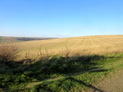 Happy Valley seen from Ovingdean Road, Ovingdean (December 2016)